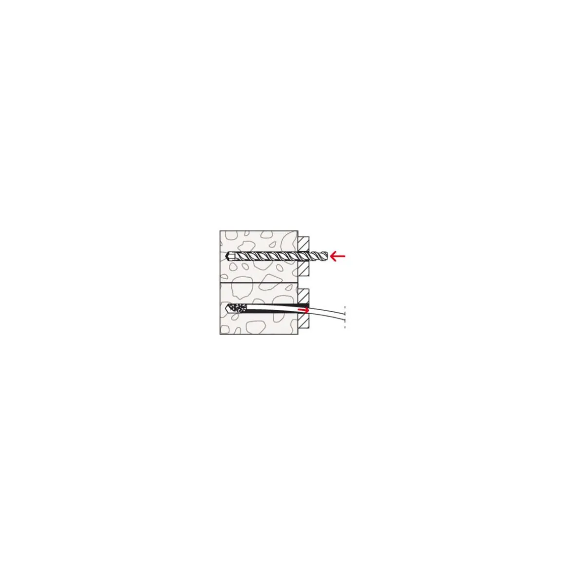 Fischer Langschaftdübel SXRL 10 x 100 T Senkkopfschraube
