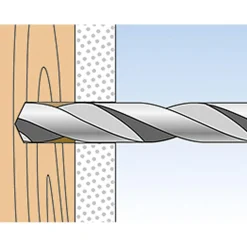 FischerNylon-Kippdübel DuoTec 10 S mit Panhead Schraube 10 Stück