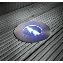Flector Garten LED-Solar-Bodeneinbauleuchte rund