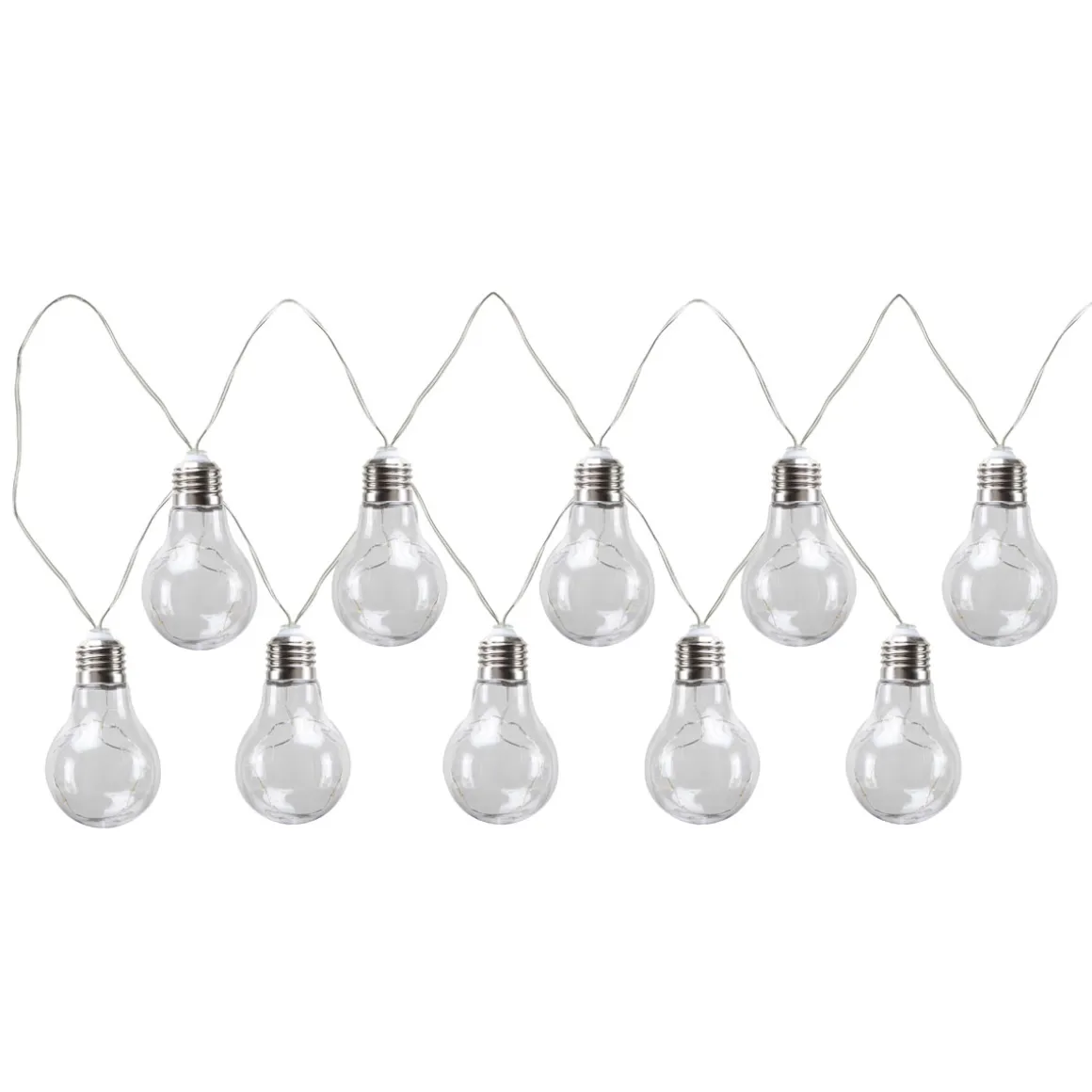 Flector Garten LED-Solar-Lichterkette Vintage inkl 10 Birnen
