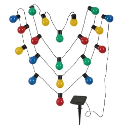 Flector Garten LED-Solar-Partylichterkette bunt