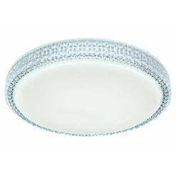 Flector LED-Deckenleuchte Clarice mit Kristallrand