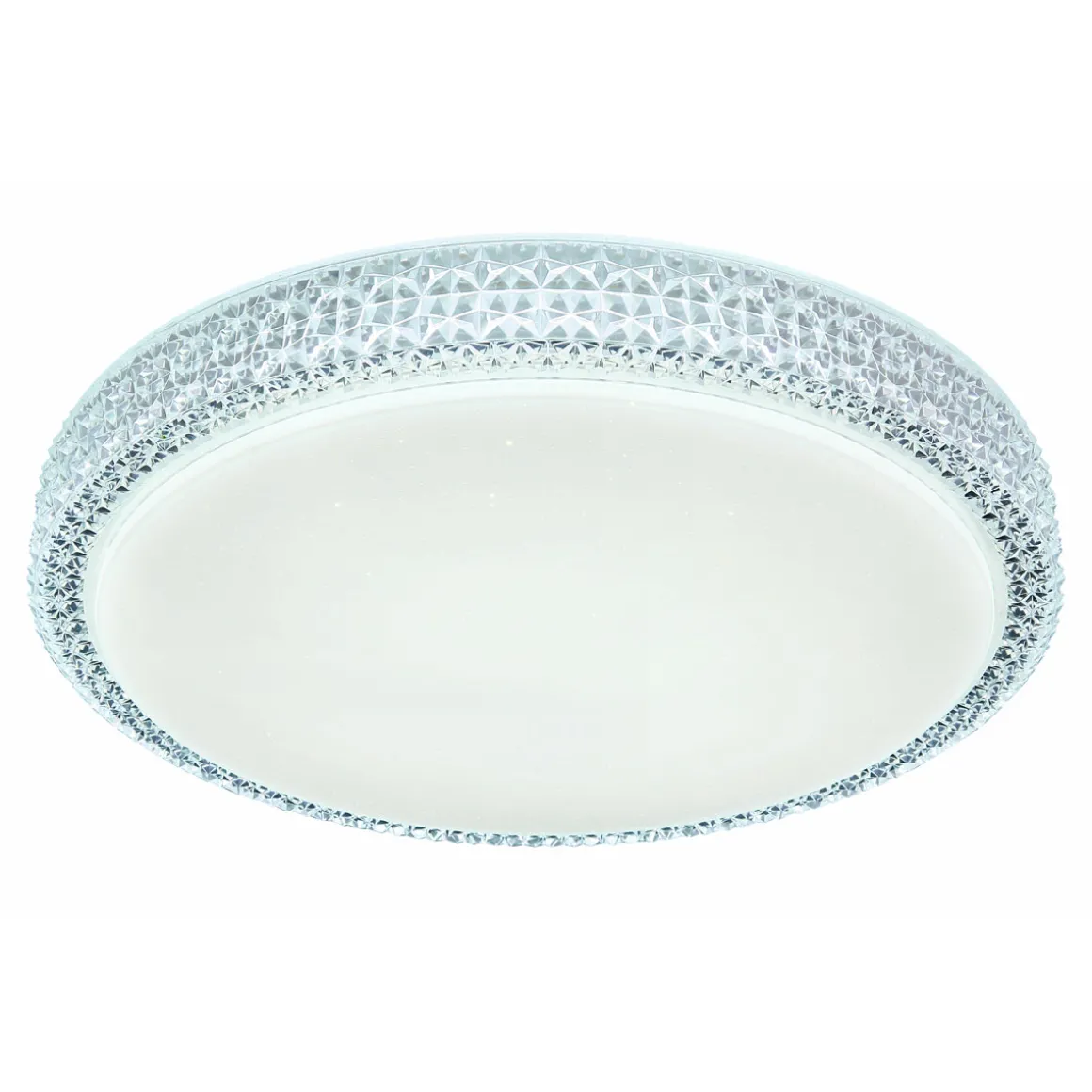 Flector LED-Deckenleuchte Clarice mit Kristallrand