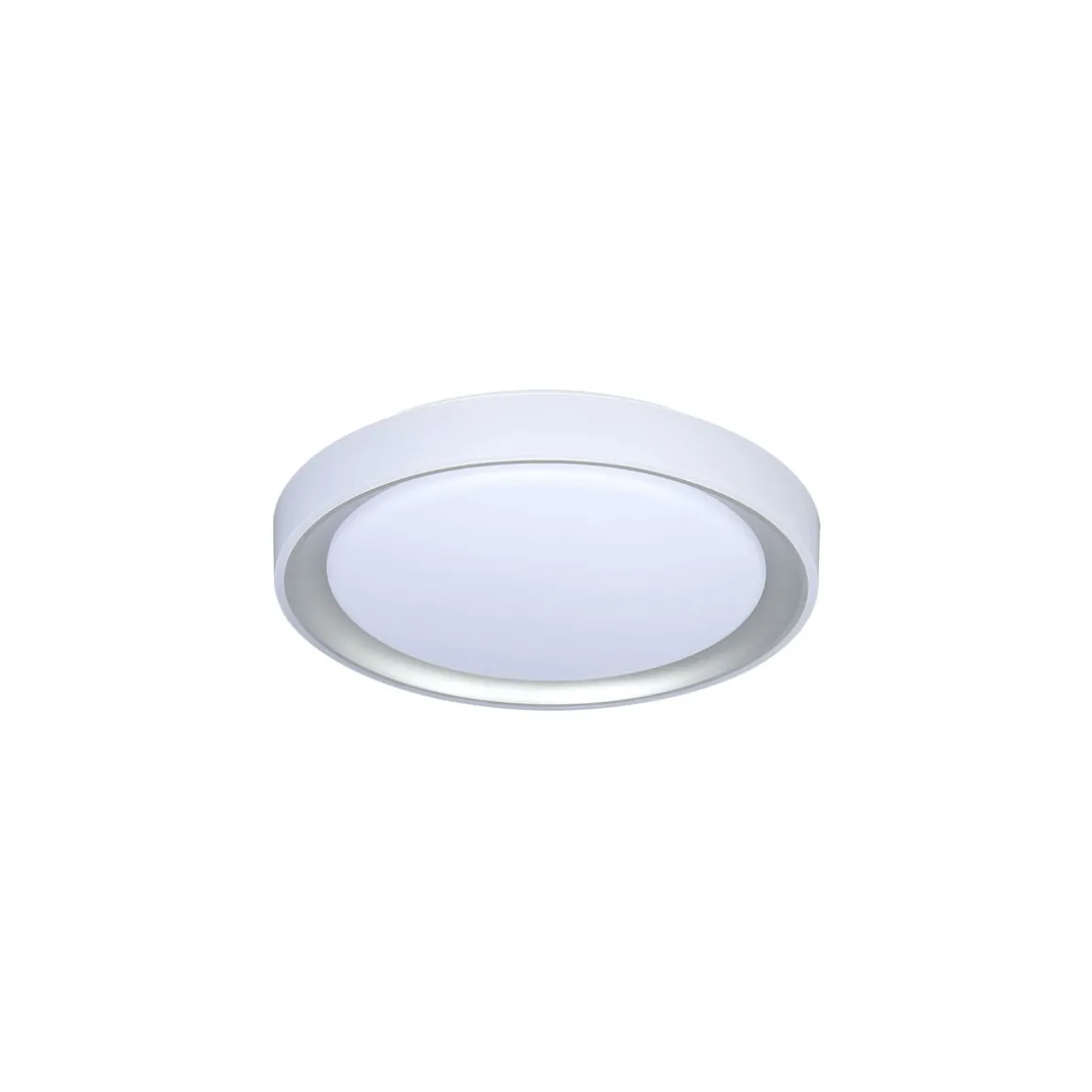 Flector LED-Deckenleuchte Lunetta 24 Watt weiss/silber 3000-6500K