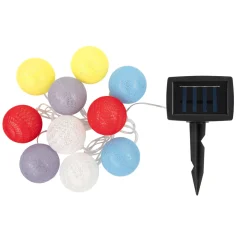 Flector LED-Solar-Lichterkette Cotton inkl 10 Kugeln 200 cm