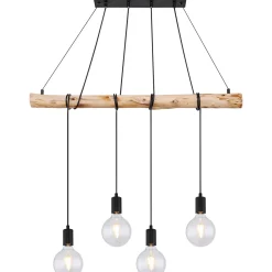 Flector Pendelleuchte Fleetwood mit Naturholz