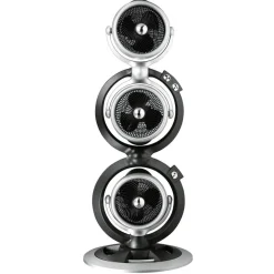 Flector Technik Standventilator Triple schwarz