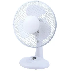 Flector Technik Tischventilator Jupiter Durchmesser 23 cm weiß