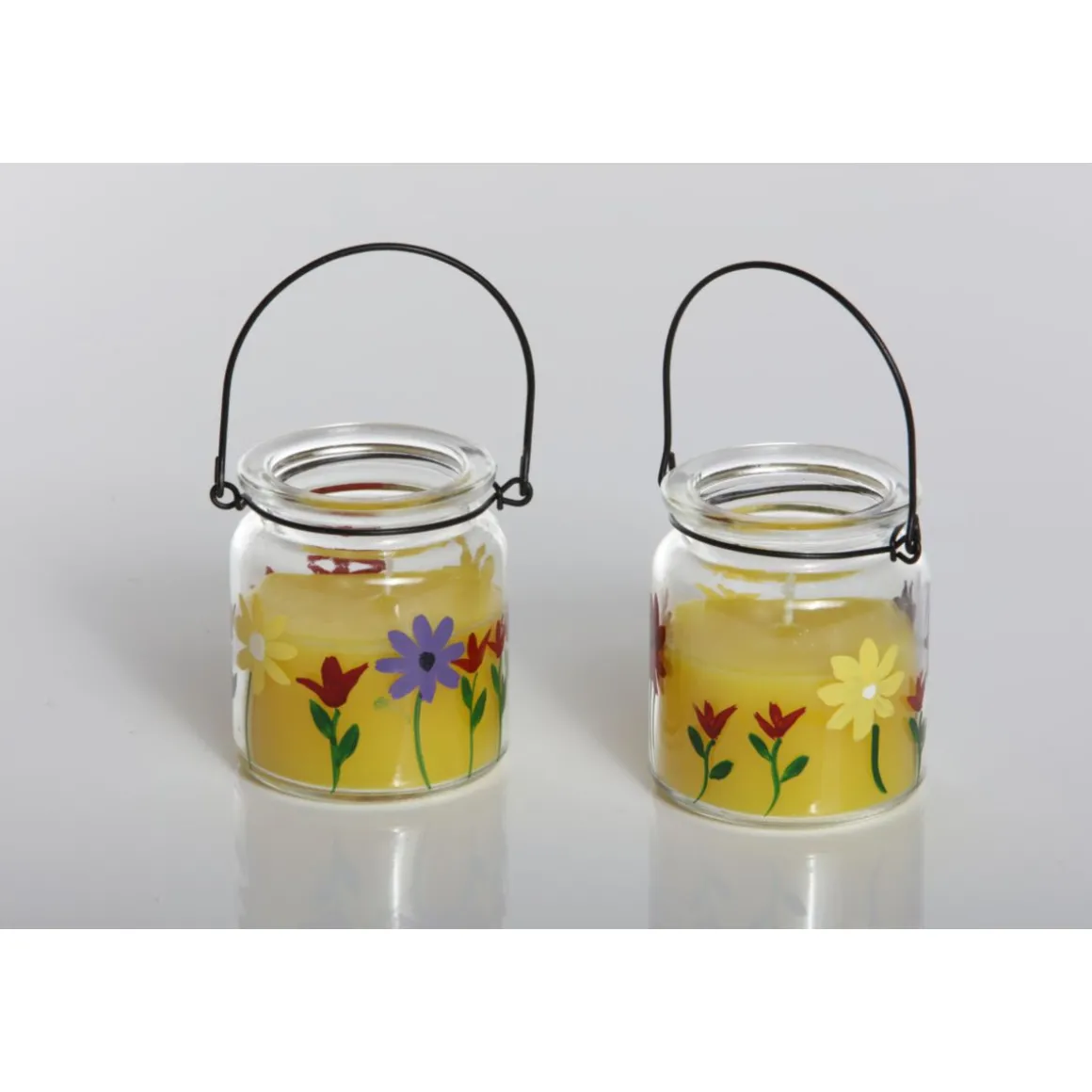 Flower Power Citronella Duftkerze SERA im Glas 8 x 9,2 cm