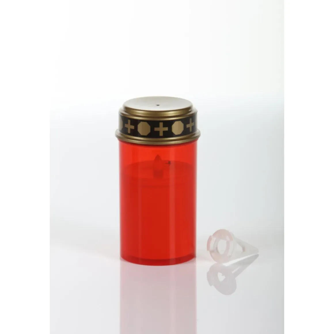 Flower Power LED Outdoor Grablampe mit Dorn SPINA RED 7 x 13 cm Kunststoff