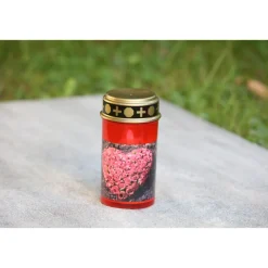 Flower Power LED Outdoor Grablampe mit Dorn TUMBA RED 7 x 13 cm Kunststoff