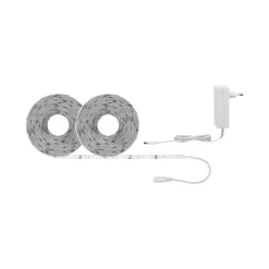 FN SimpLED Strip Set 10m Tageslichtweiss22W 230/12V DC Weiss Metall Kst
