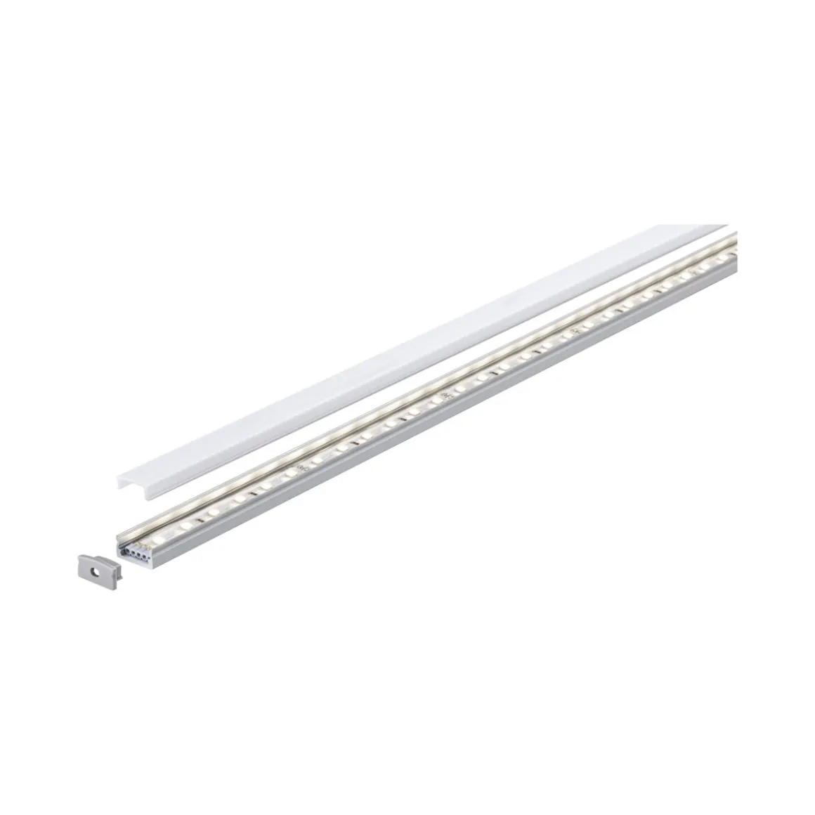 Function Base Profil mit Diffusor 200 cmAlu eloxiert/Satin Alu/Kunststoff
