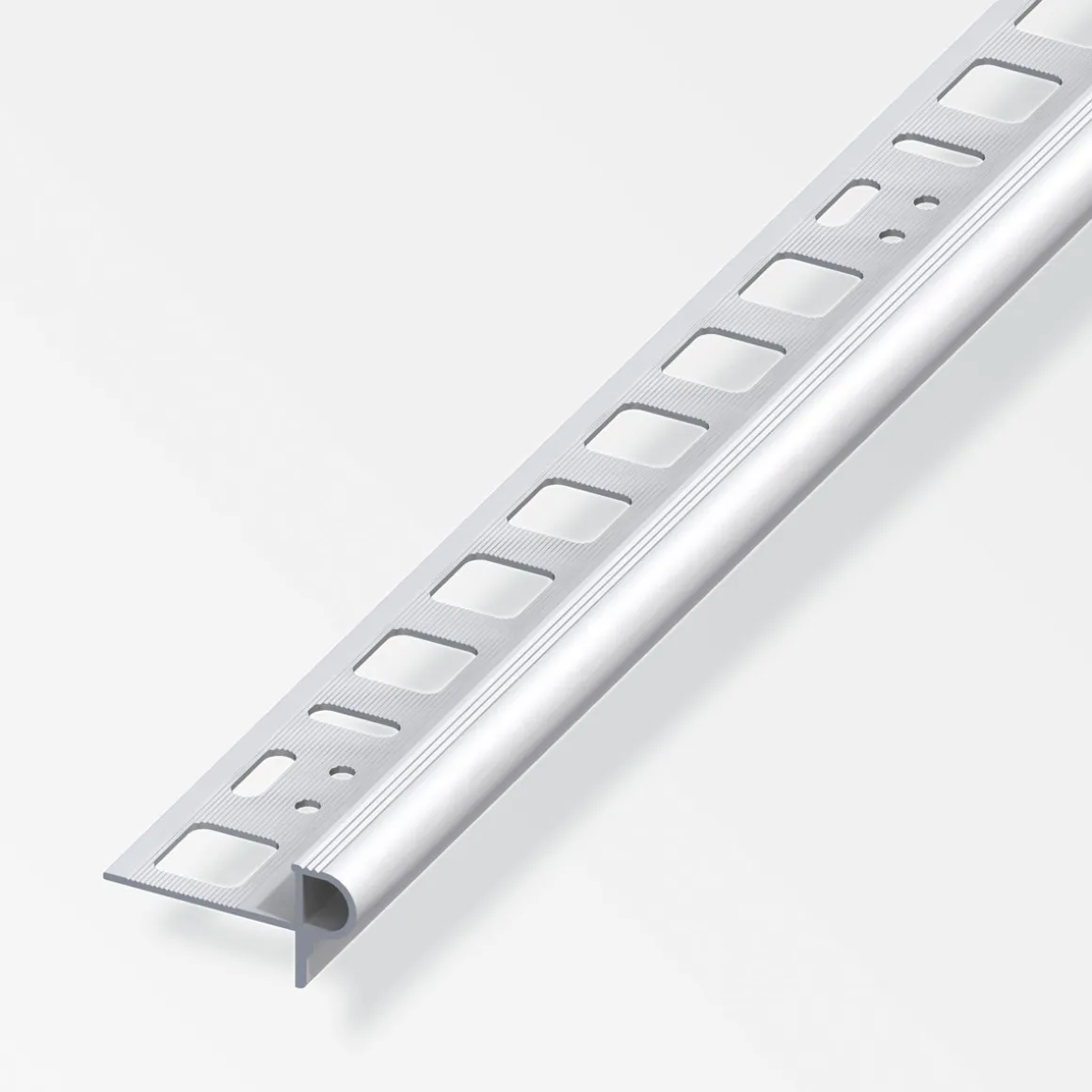 Fundamo Treppenkantenprofil Florentiner 10 mm 2,5m silber
