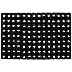 Fussmatte Gummiring 60x80cm offenschwarz