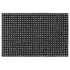 Fussmatte Gummiring 80x120cm offenschwarz