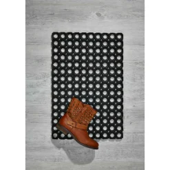 Fussmatte Gummiring 80x120cm offenschwarz