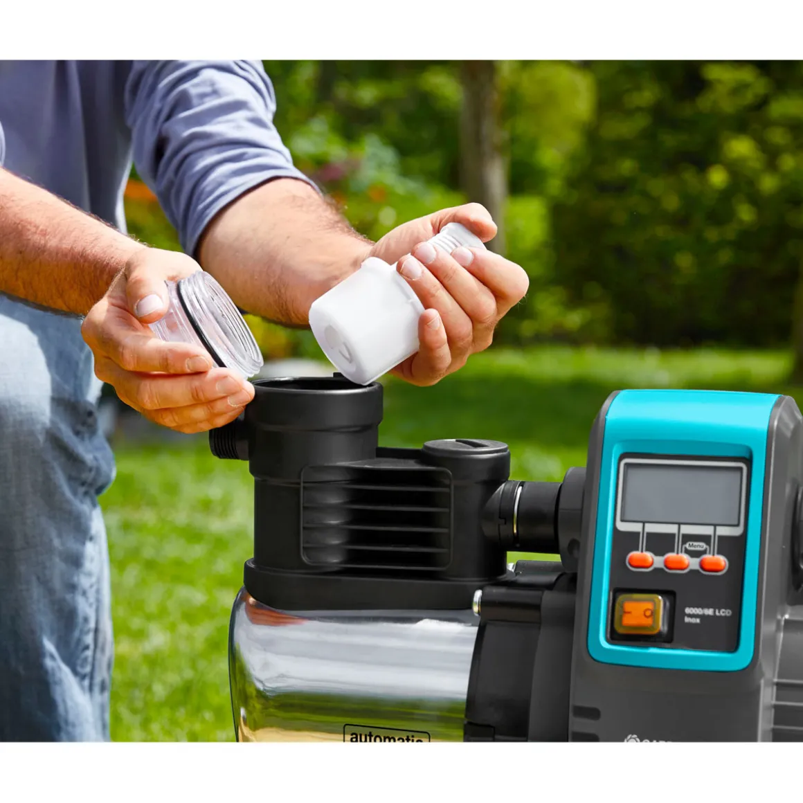 GardenaHaus- und Gartenautomat 6000/6 LCD Inox