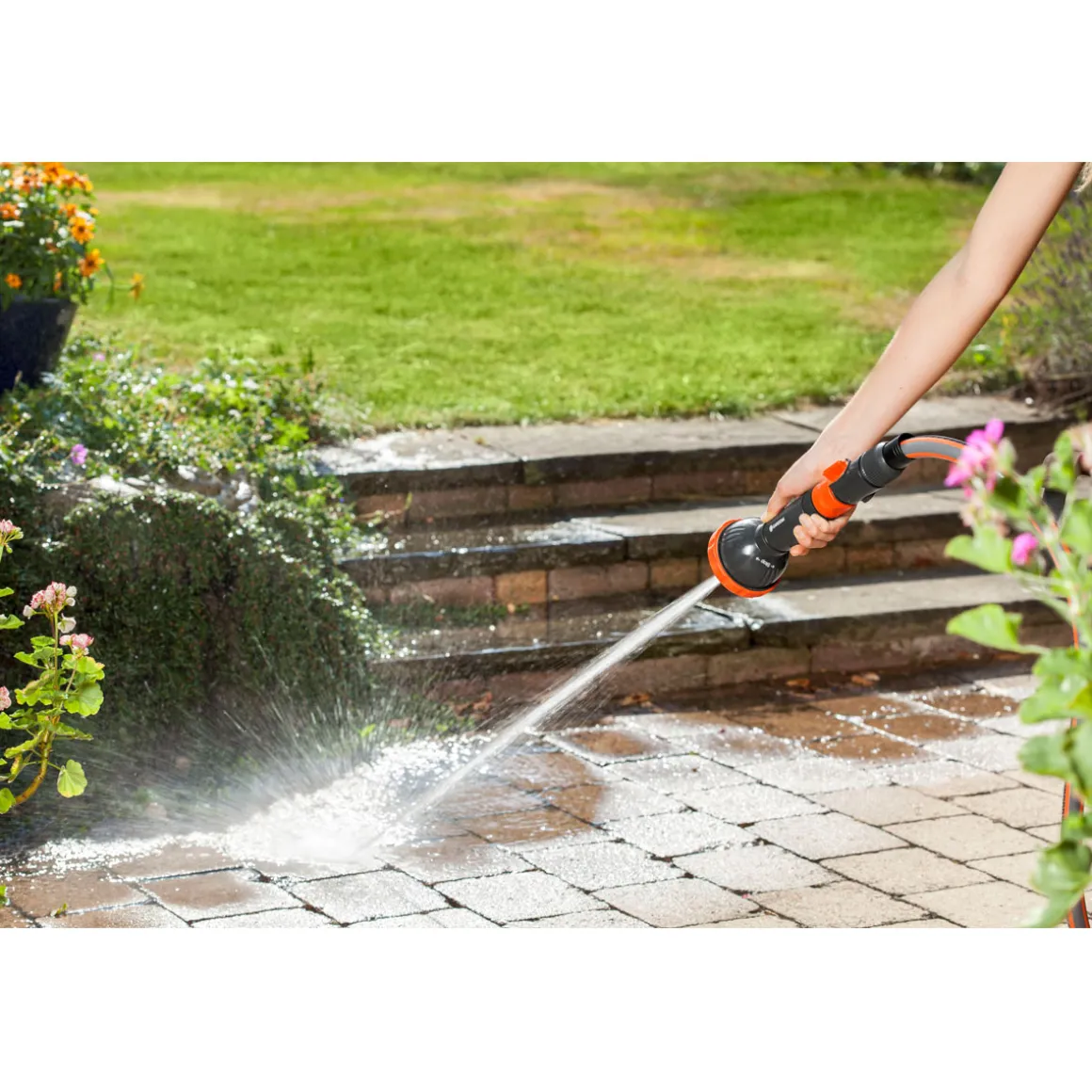 GardenaProfi-System-Spritz-Brause verpackt