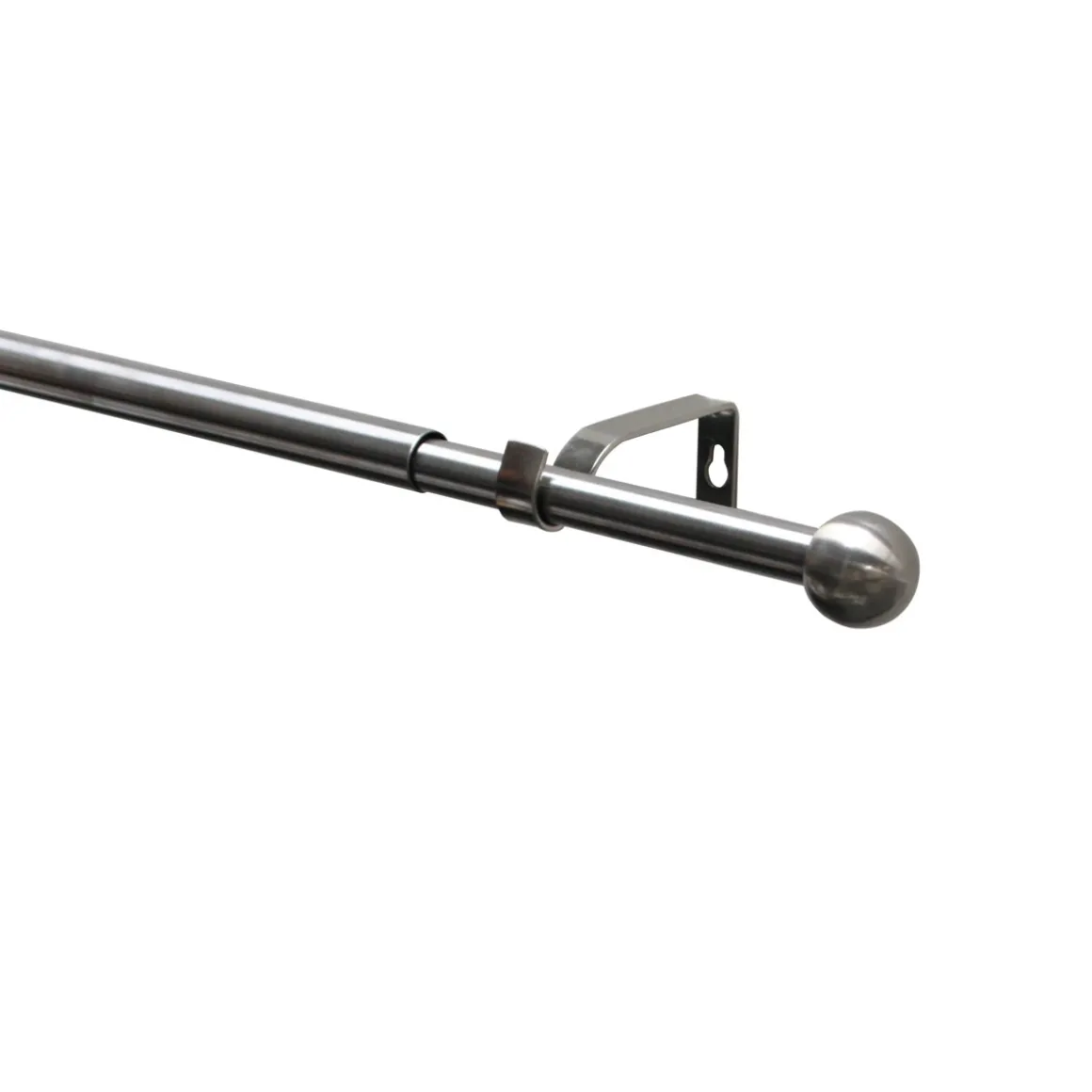 Gardinenstangen Set ausziehbar Durchmesser 16/19 mm 120-210 cm Edelstahl-Optik