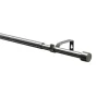 Gardinenstangen Set Kos Cap ausziehbar Durchmesser 16/19 mm 190-340 cm Edelstahl-Optik