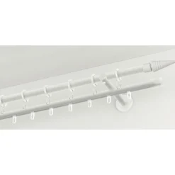 GardiniaGardinenstange Chicago mit Innenlauf Durchmesser 16 mm 200 cm weiß