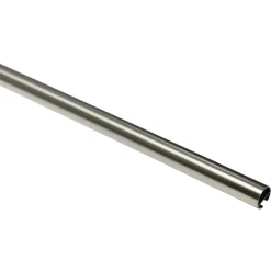 GardiniaGardinenstange Chicago mit Innenlauf Durchmesser 16 mm 160 cm Edelstahl-Optik