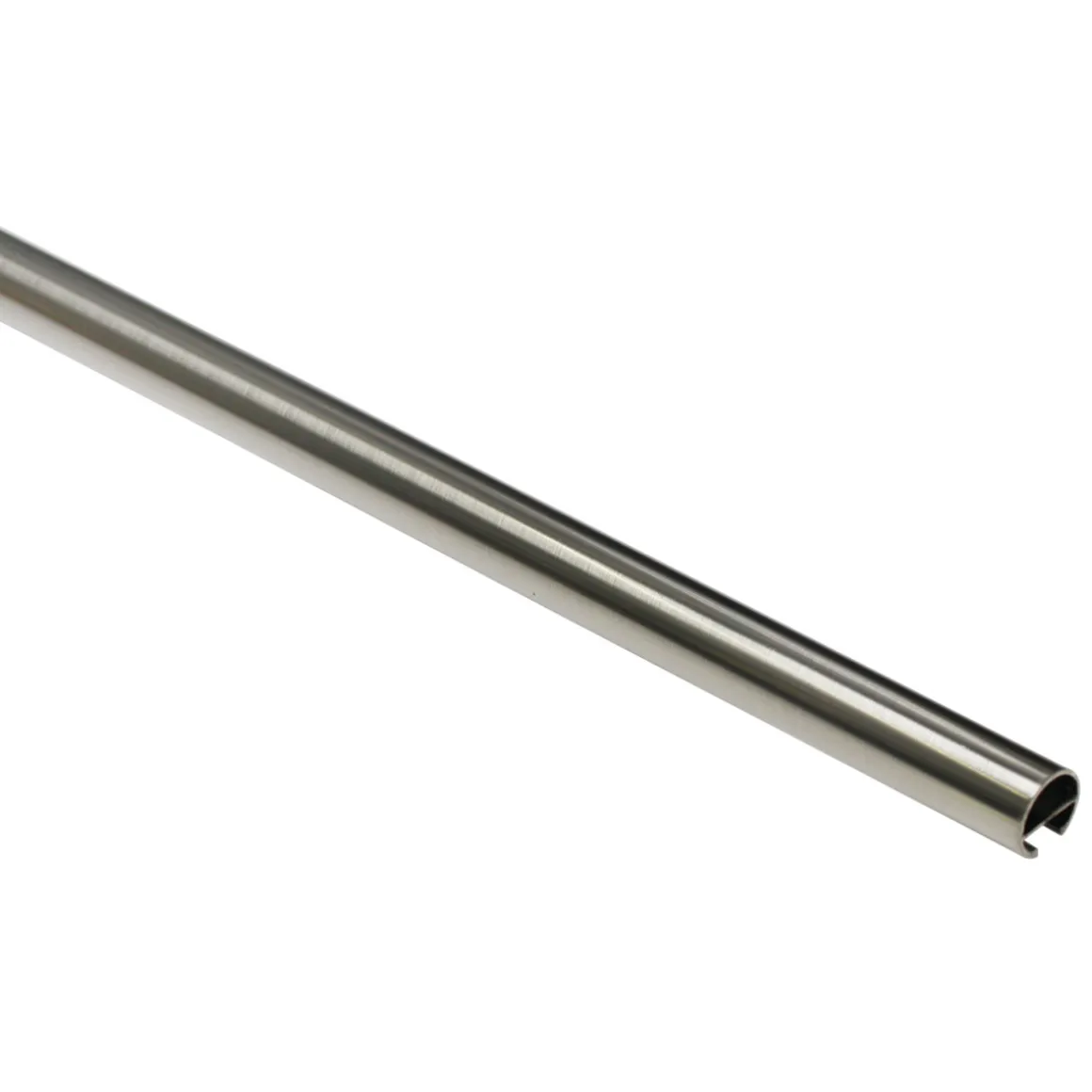 GardiniaGardinenstange Memphis mit Innenlauf Durchmesser 16 mm 200 cm Edelstahl-Optik