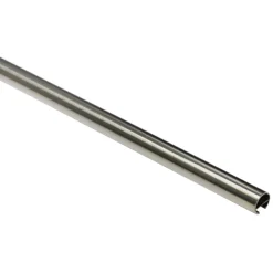 GardiniaGardinenstange Memphis mit Innenlauf Durchmesser 16 mm 120 cm Edelstahl-Optik
