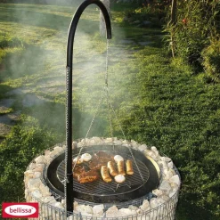 Garten-Feuerstelle mit Grill 92/72 x 40 cm