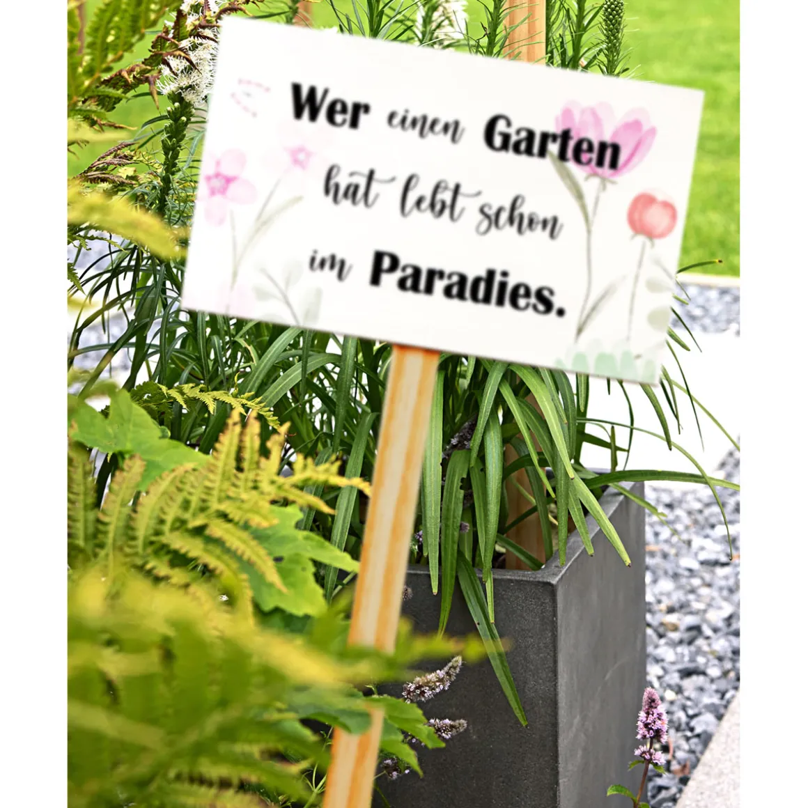 Gartenstecker Paradiesgarten