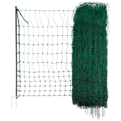 Geflügelnetz PoultryNet Doppelspitze 106 cm 50 m grün