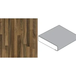 Getaelements Küchenarbeitsplatte nussbaum butcherblock hell 4100 x 600 x 39 mm