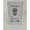 Grablampe Edelstahl mit Facettenglas matt