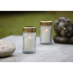 Grablampe IGLESIA_A aus Glas mit Brenner