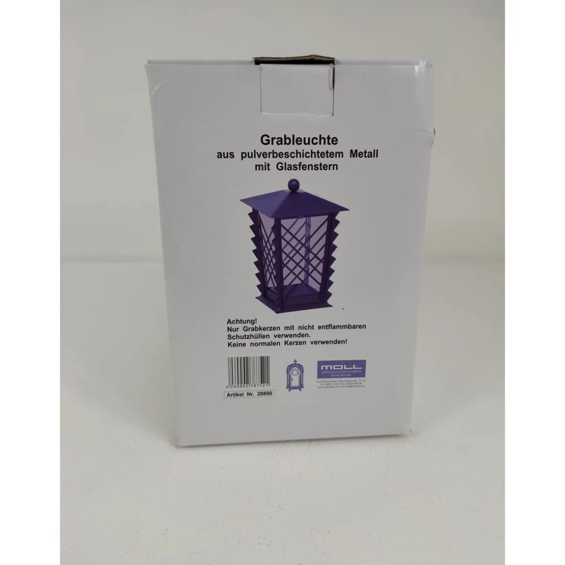 Grablaterne Metall schwarz