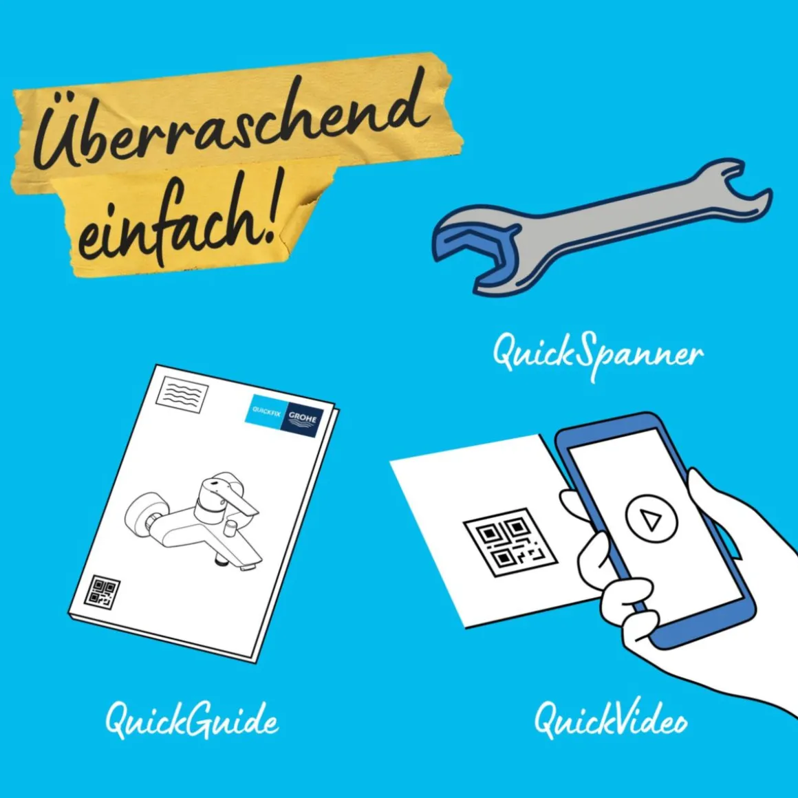 Grohe Einhand-Brausebatterie Start 1/2"