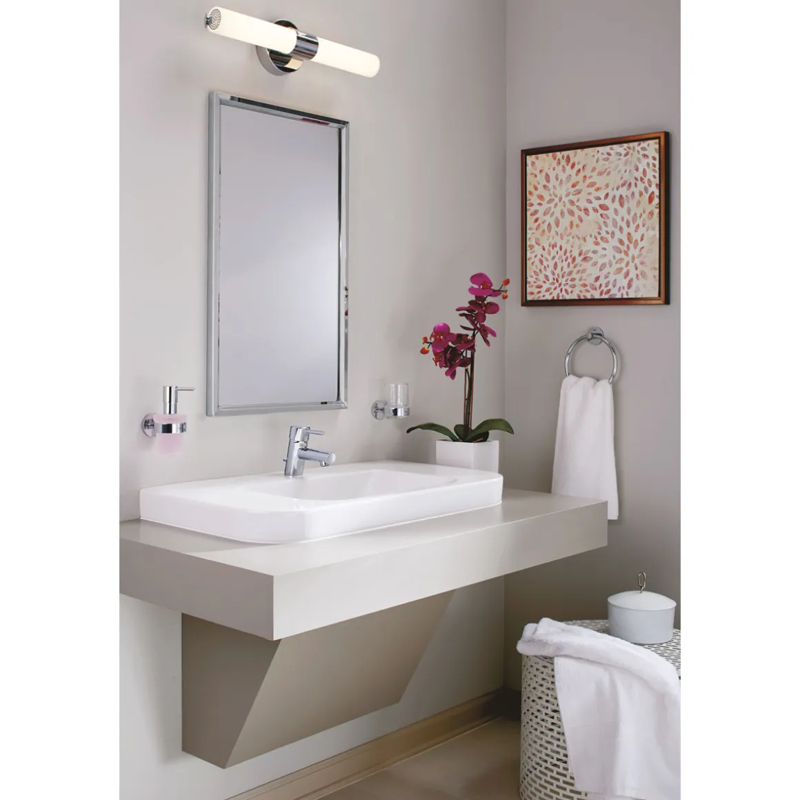 Grohe Halter mit Seifenspender Essentials Durchmesser 7,2 x 12,6 cm
