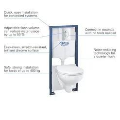 Grohe Wand-WC Komplett-Set Solido 5in1 inkl Befestigungsmaterial