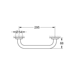 Grohe Wannengriff Essentials Metall 29,5 cm