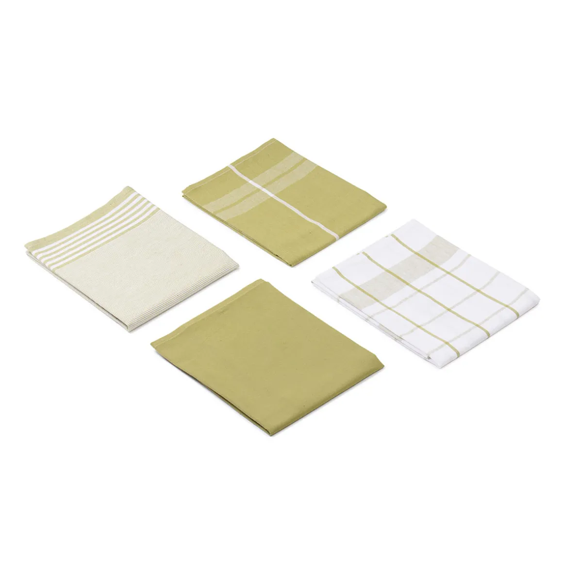 Gözze Geschirrtücher 100% Baumwolle 4er Pack 50x70cm lindgrün
