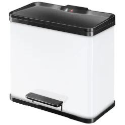 Hailo Trenn-Mülleimer Oeko Duo Plus L 17+9 L wei