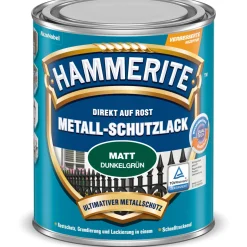 Hammerite Metallschutzlack dunkelgrün matt 750 ml