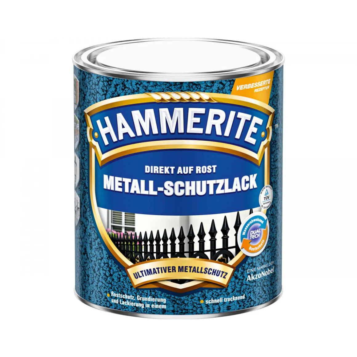 Hammerite Metallschutzlack Hammerschlag dunkelgrün 750 ml