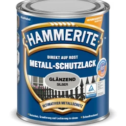 Hammerite Metallschutzlack silber glänzend 2,5 L