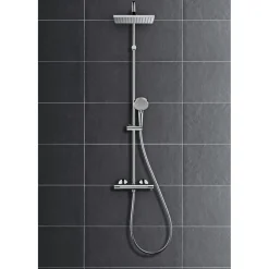 Hansgrohe Duschsystem Vernis Shape mit Thermostat chrom