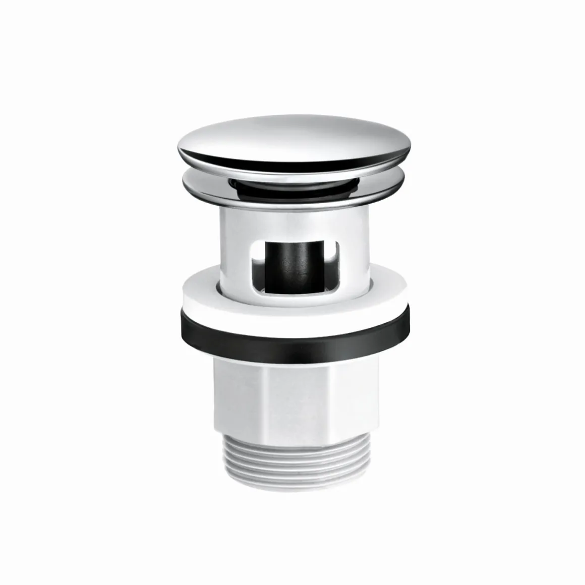 Hansgrohe WT-Armatur Focus 70, chrominkl. Push-Open-Ventil u. Zubehoer
