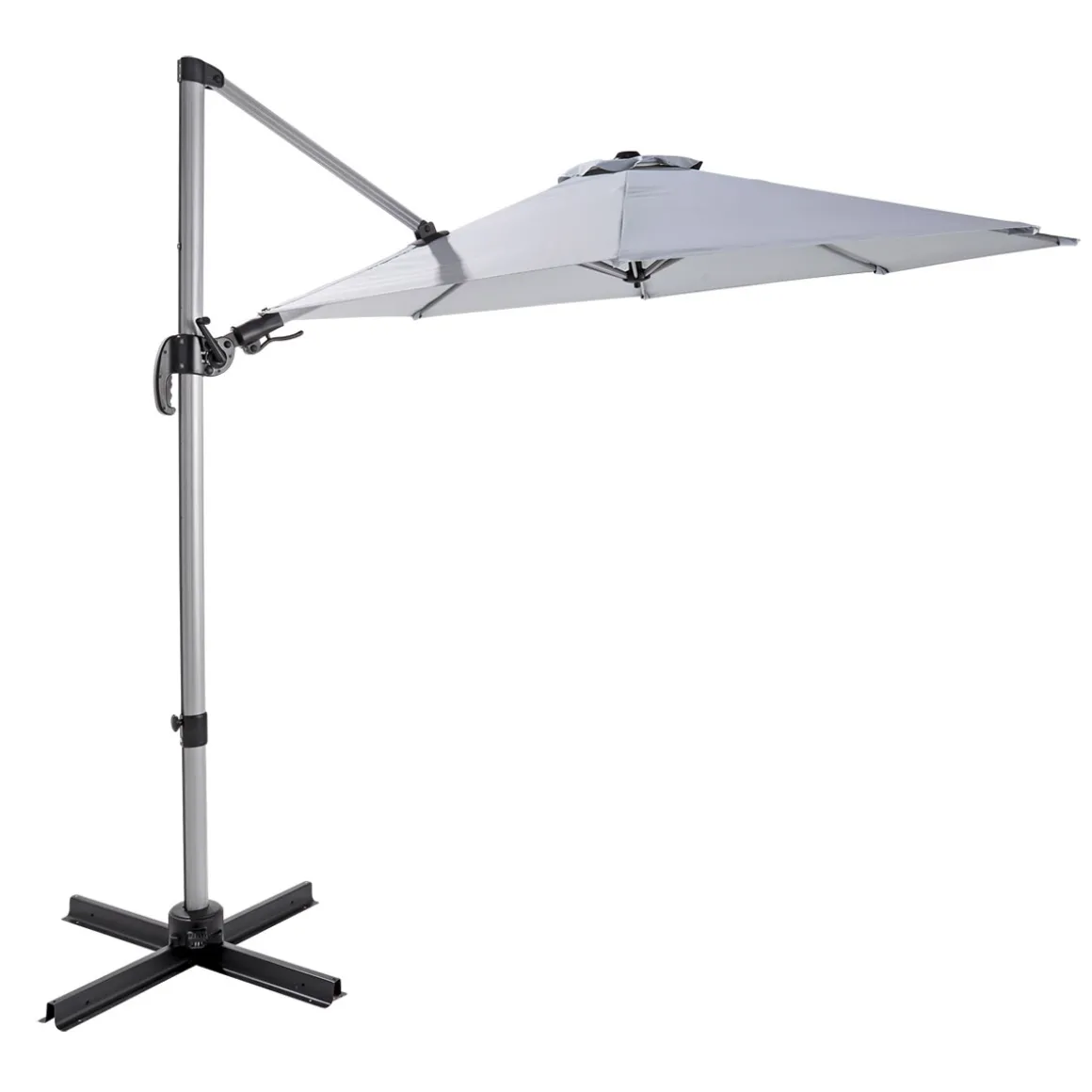 Haveson Ampelschirm Catania 300 cm silbermetallic