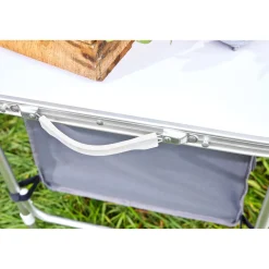 Haveson Camping-Tisch mit Ablagefächern