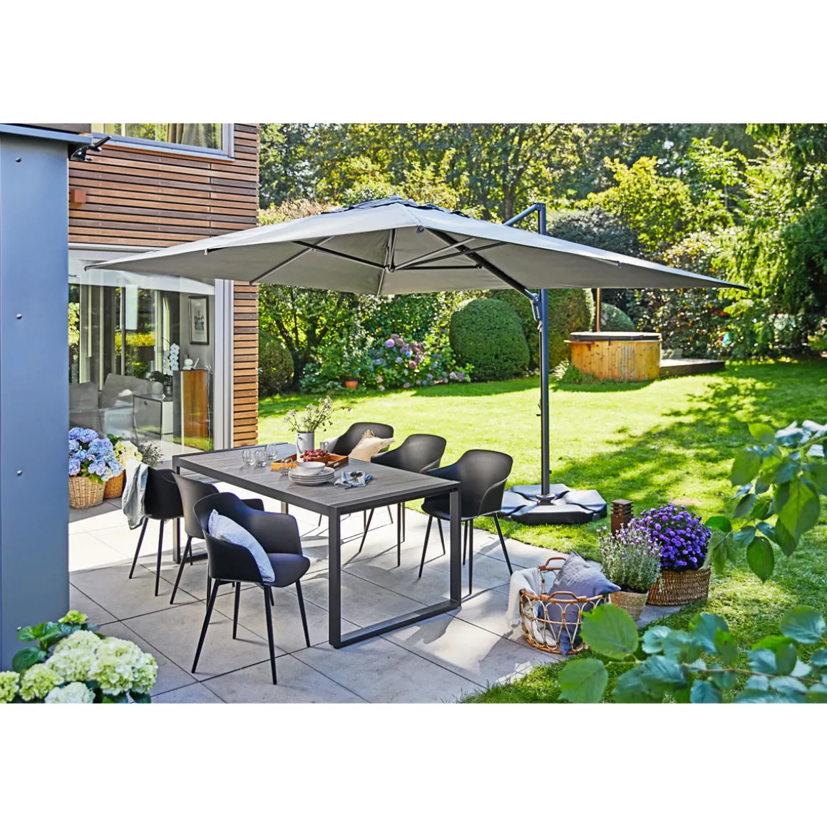 Haveson Gartentisch Kent mit Keramik-Tischplatte